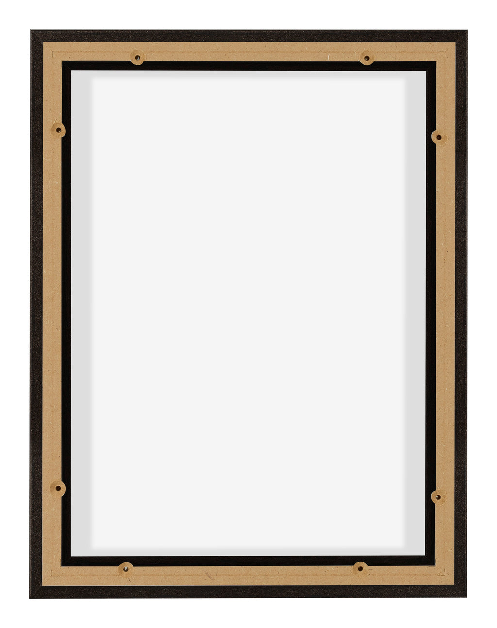 Lyon MDF Canvas Floater Frame 3 4 Oak Dark Back | Yourdecoration.com
