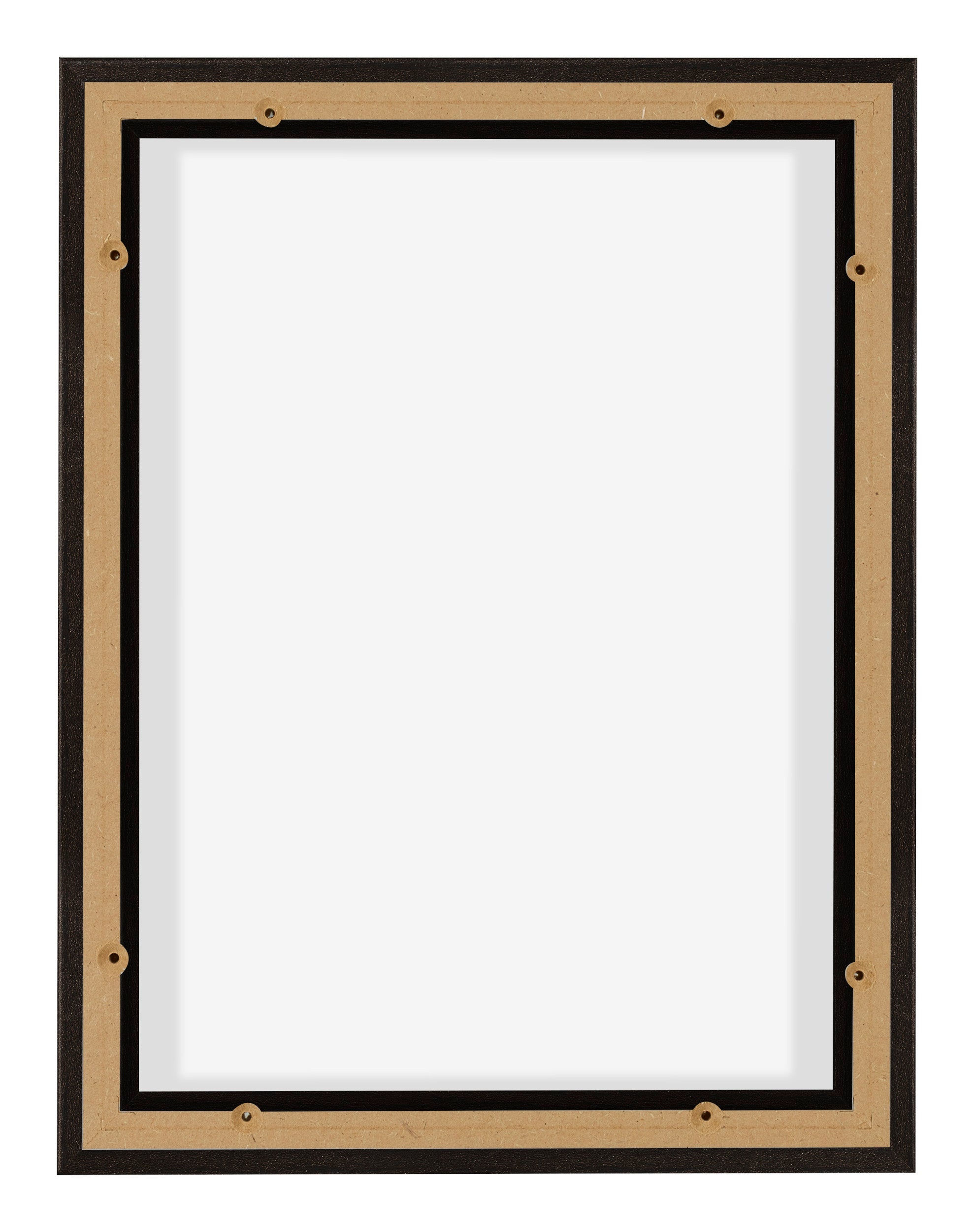 Lyon MDF Canvas Floater Frame 3 4 Oak Dark Back | Yourdecoration.com