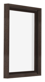 Lyon MDF Canvas Floater Frame 3 4 Oak Dark Front Oblique | Yourdecoration.com