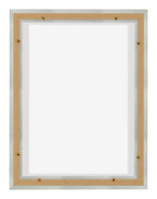 Lyon MDF Canvas Floater Frame 3 4 Silver Matte Back | Yourdecoration.com