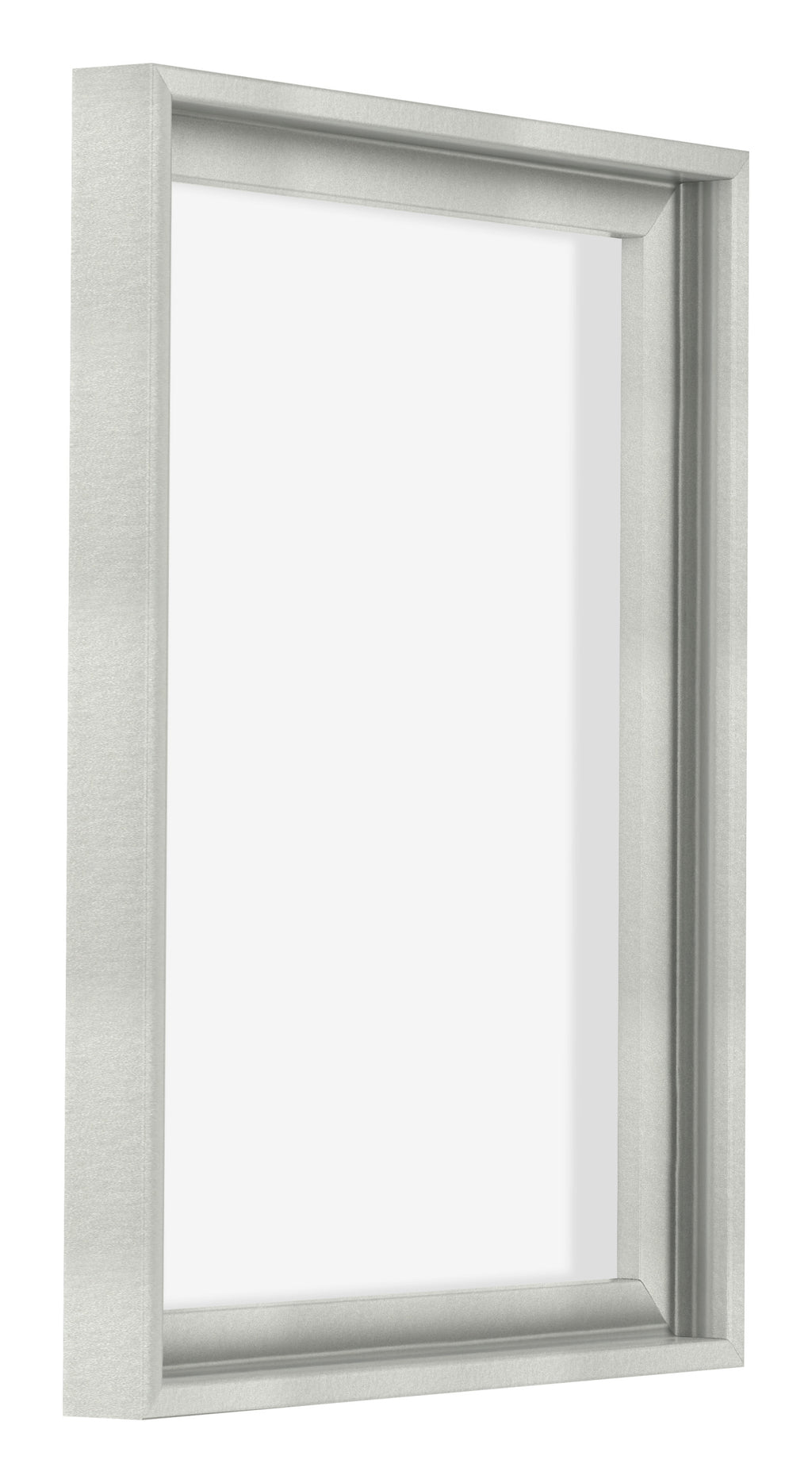 Lyon MDF Canvas Floater Frame 3 4 Silver Matte Front Oblique | Yourdecoration.com