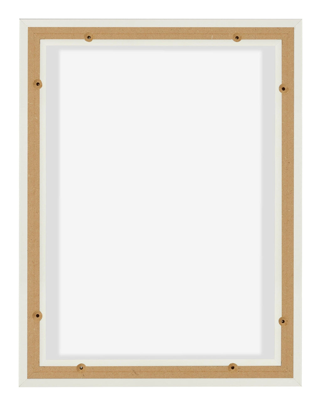Lyon MDF Canvas Floater Frame 3 4 White Matte Back | Yourdecoration.com