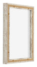 Lyon MDF Canvas Floater Frame 3 4 White Vintage Back Oblique | Yourdecoration.com