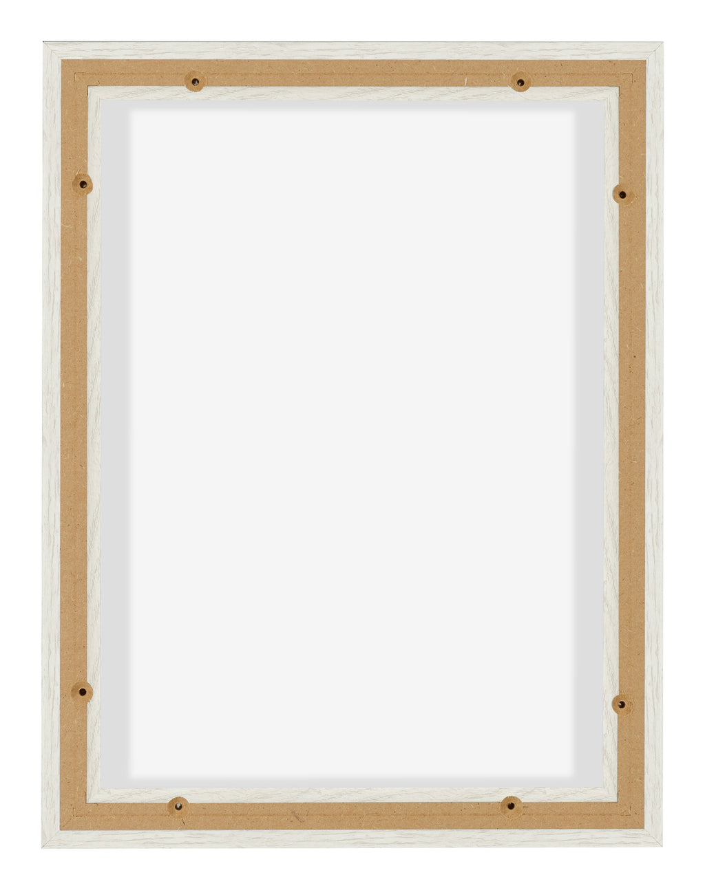 Lyon MDF Canvas Floater Frame 3 4 White Wash Back | Yourdecoration.com