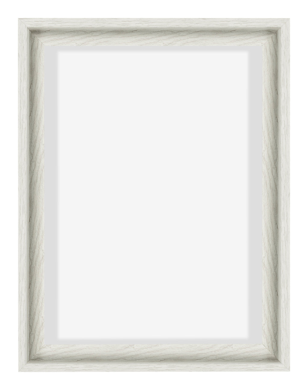 Lyon MDF Canvas Floater Frame 3 4 White Wash Front | Yourdecoration.com