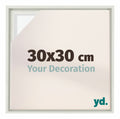 Lyon MDF Canvas Floater Frame 30x30cm White Matte Front Size | Yourdecoration.com