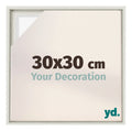 Lyon MDF Canvas Floater Frame 30x30cm White Wash Voorzijde Maat | Yourdecoration.com