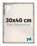 Lyon MDF Canvas Floater Frame 30x40cm White Vintage Voorzijde Maat | Yourdecoration.com