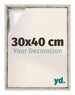 Lyon MDF Canvas Floater Frame 30x40cm White Vintage Voorzijde Maat | Yourdecoration.com