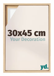 Lyon MDF Canvas Floater Frame 30x45cm Beech Front Size | Yourdecoration.com