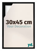 Lyon MDF Canvas Floater Frame 30x45cm Black Matte Front Size | Yourdecoration.com