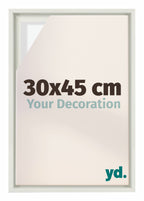 Lyon MDF Canvas Floater Frame 30x45cm White Matte Front Size | Yourdecoration.com