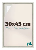 Lyon MDF Canvas Floater Frame 30x45cm White Wash Voorzijde Maat | Yourdecoration.com