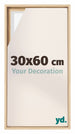 Lyon MDF Canvas Floater Frame 30x60cm Beech Front Size | Yourdecoration.com