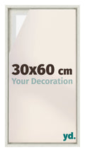 Lyon MDF Canvas Floater Frame 30x60cm White Wash Voorzijde Maat | Yourdecoration.com