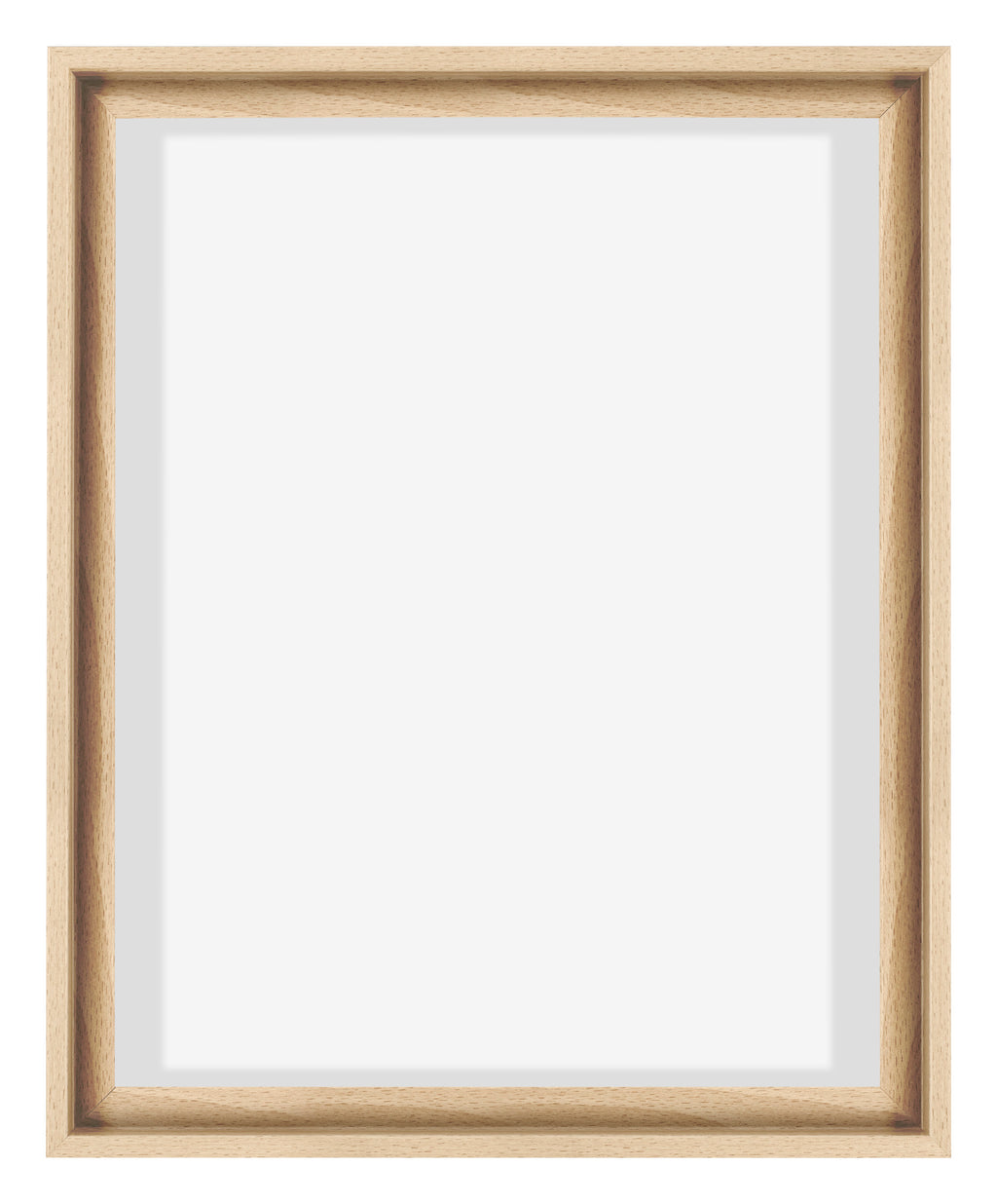Lyon MDF Canvas Floater Frame 4 5 Beech Front | Yourdecoration.com