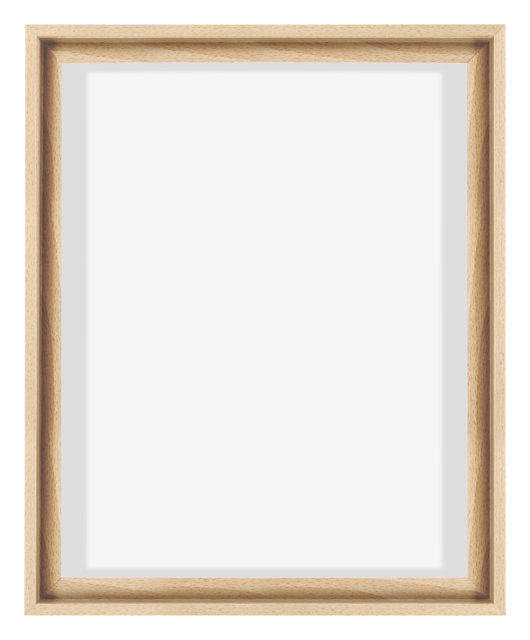 Lyon MDF Canvas Floater Frame 4 5 Beech Front | Yourdecoration.com