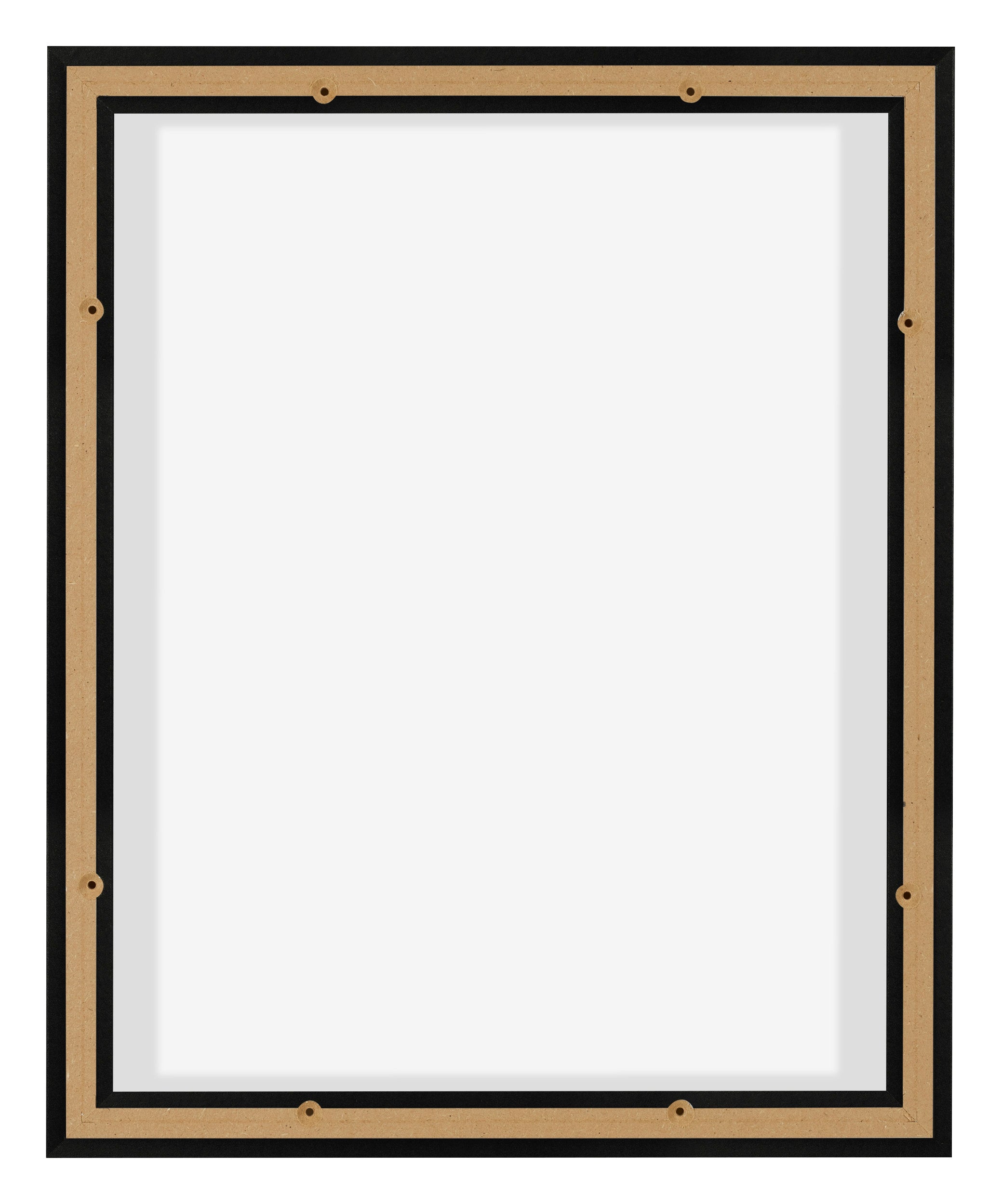Lyon MDF Canvas Floater Frame 4 5 Black Matte Back | Yourdecoration.com
