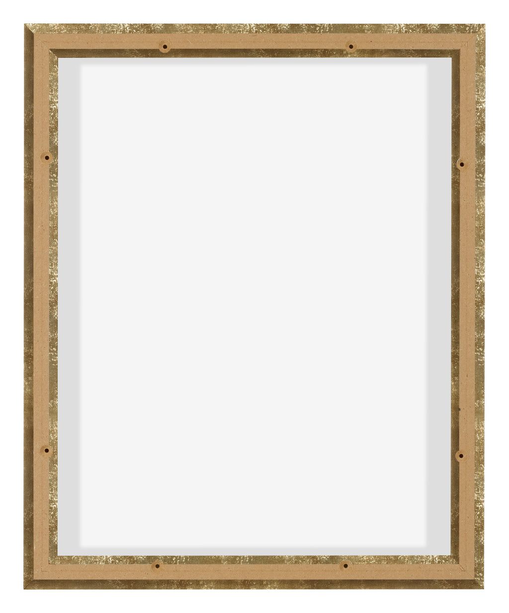 Lyon MDF Canvas Floater Frame 4 5 Gold Antique Back | Yourdecoration.com