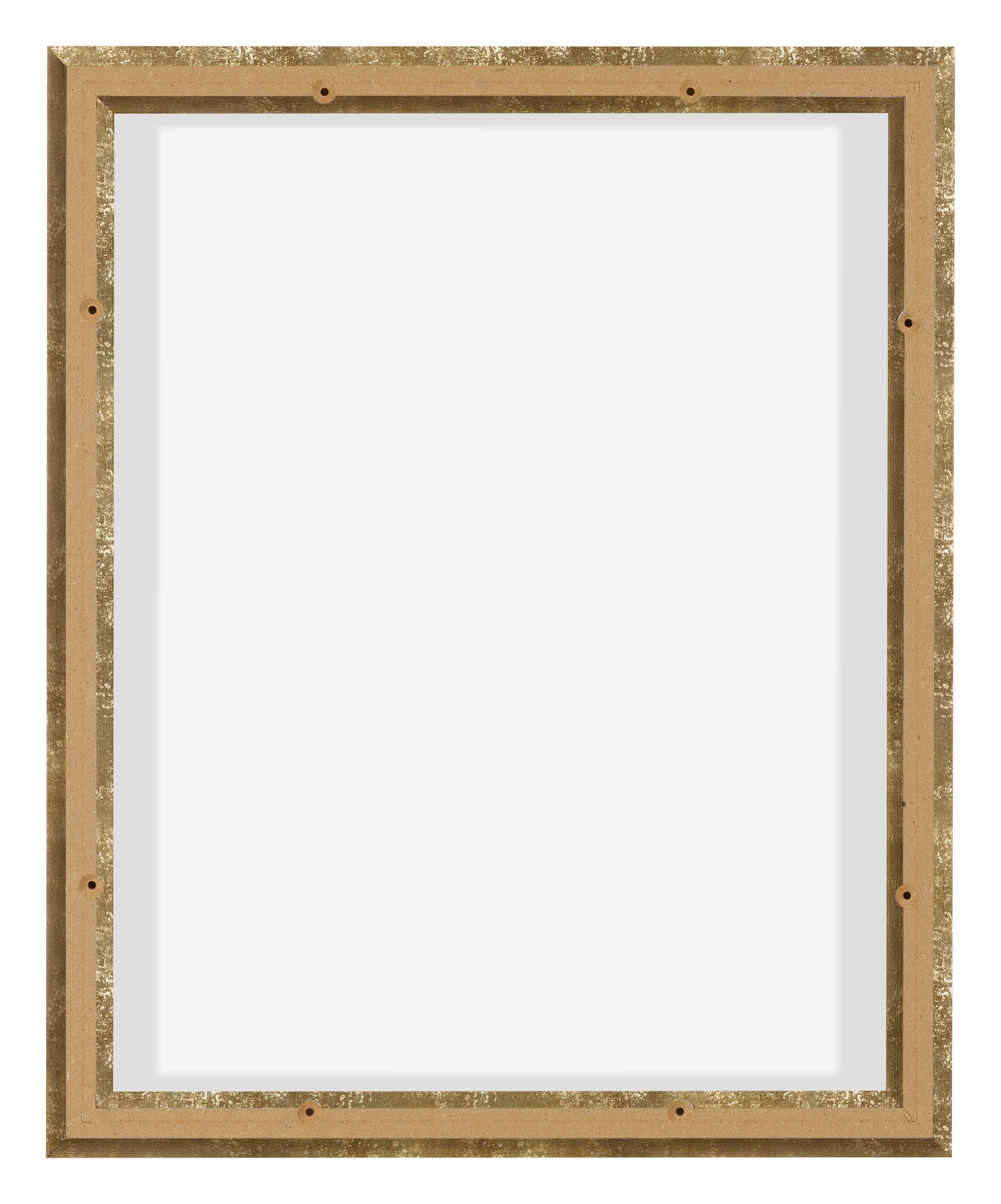 Lyon MDF Canvas Floater Frame 4 5 Gold Antique Back | Yourdecoration.com