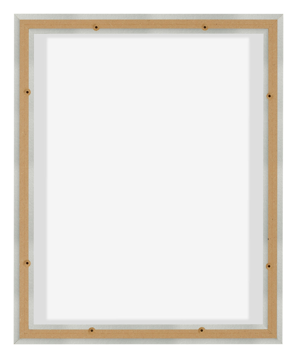 Lyon MDF Canvas Floater Frame 4 5 Silver Matte Back | Yourdecoration.com