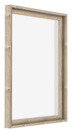 Lyon MDF Canvas Floater Frame 4 5 Sonoma Oak Front Oblique | Yourdecoration.com
