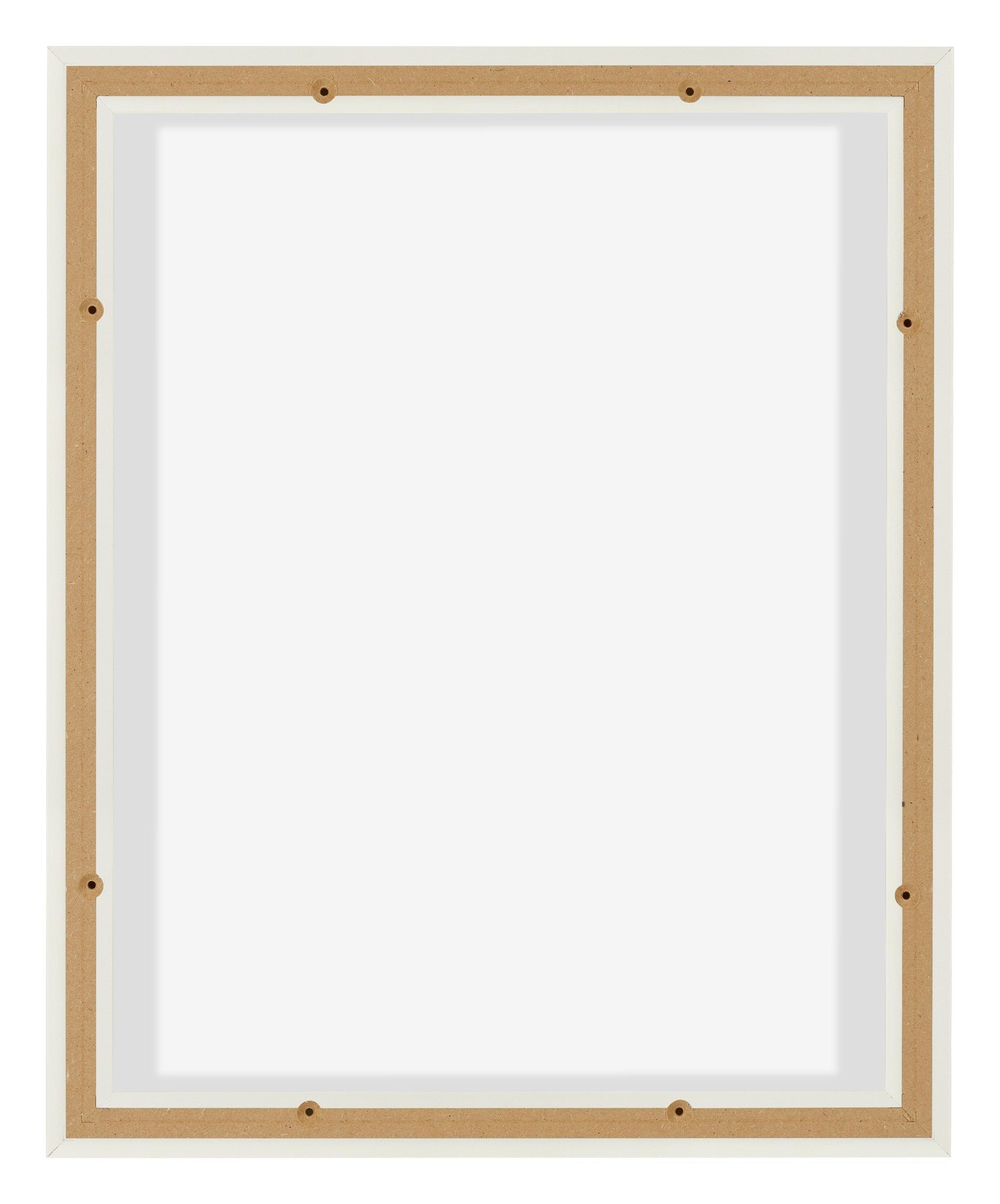 Lyon MDF Canvas Floater Frame 4 5 White Matte Back | Yourdecoration.com