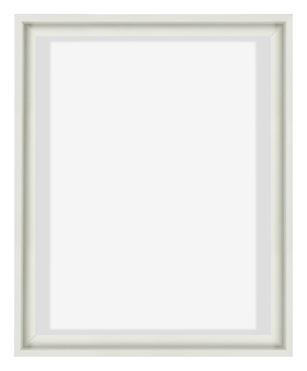 Lyon MDF Canvas Floater Frame 4 5 White Matte Front | Yourdecoration.com