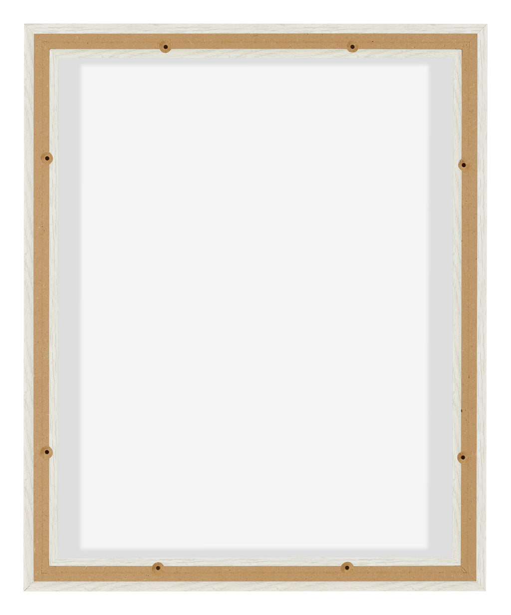 Lyon MDF Canvas Floater Frame 4 5 White Wash Back | Yourdecoration.com