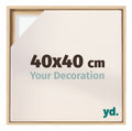 Lyon MDF Canvas Floater Frame 40x40cm Beech Front Size | Yourdecoration.com