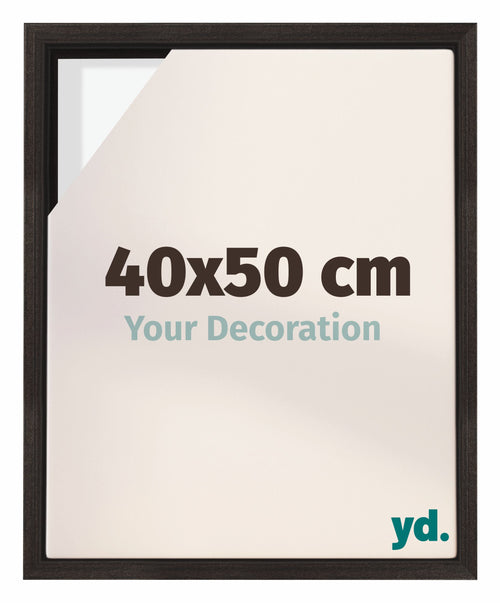 Lyon MDF Canvas Floater Frame 40x50cm Oak Dark Front Size | Yourdecoration.com