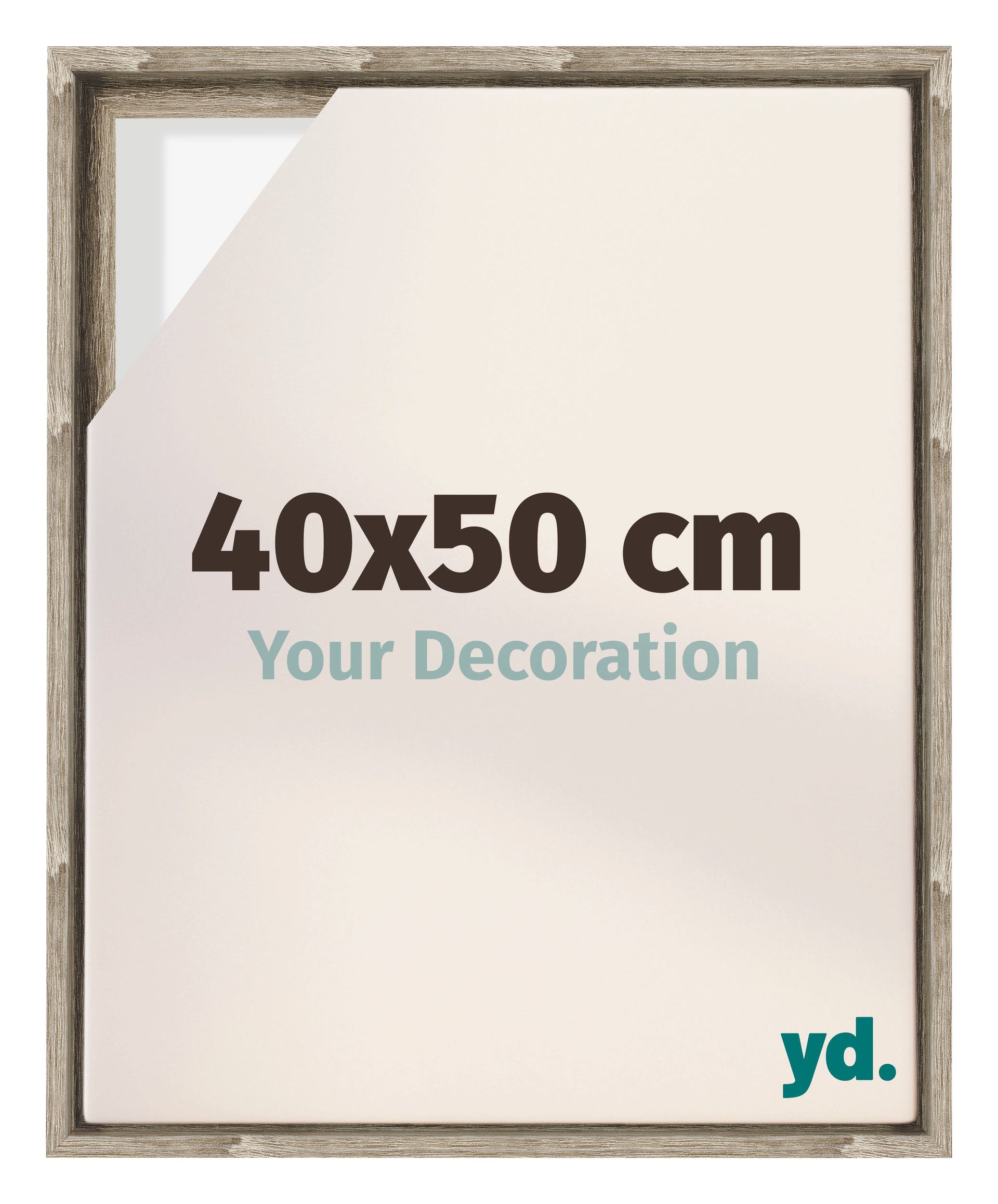 Lyon MDF Canvas Floater Frame 40x50cm Sonoma Oak Voorzijde Maat | Yourdecoration.com