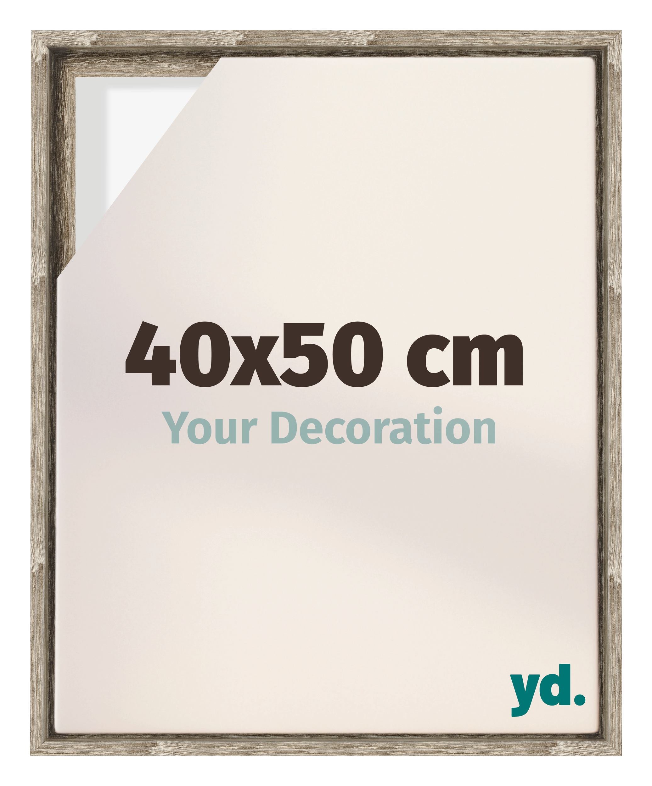 Lyon MDF Canvas Floater Frame 40x50cm Sonoma Oak Voorzijde Maat | Yourdecoration.com