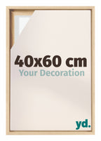 Lyon MDF Canvas Floater Frame 40x60cm Beech Front Size | Yourdecoration.com