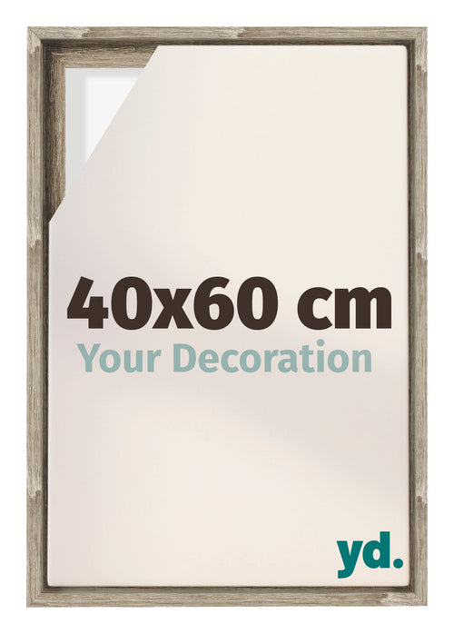 Lyon MDF Canvas Floater Frame 40x60cm Sonoma Oak Voorzijde Maat | Yourdecoration.com