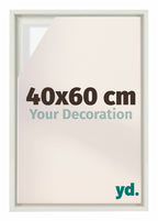 Lyon MDF Canvas Floater Frame 40x60cm White Matte Front Size | Yourdecoration.com
