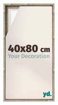 Lyon MDF Canvas Floater Frame 40x80cm Sonoma Oak Voorzijde Maat | Yourdecoration.com