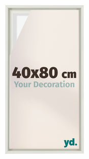 Lyon MDF Canvas Floater Frame 40x80cm White Matte Front Size | Yourdecoration.com