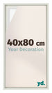 Lyon MDF Canvas Floater Frame 40x80cm White Matte Front Size | Yourdecoration.com
