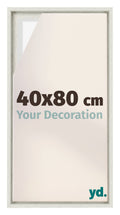 Lyon MDF Canvas Floater Frame 40x80cm White Wash Voorzijde Maat | Yourdecoration.com
