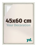 Lyon MDF Canvas Floater Frame 45x60cm White Wash Voorzijde Maat | Yourdecoration.com