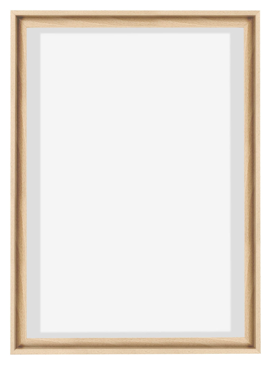 Lyon MDF Canvas Floater Frame 5 7 Beech Front | Yourdecoration.com