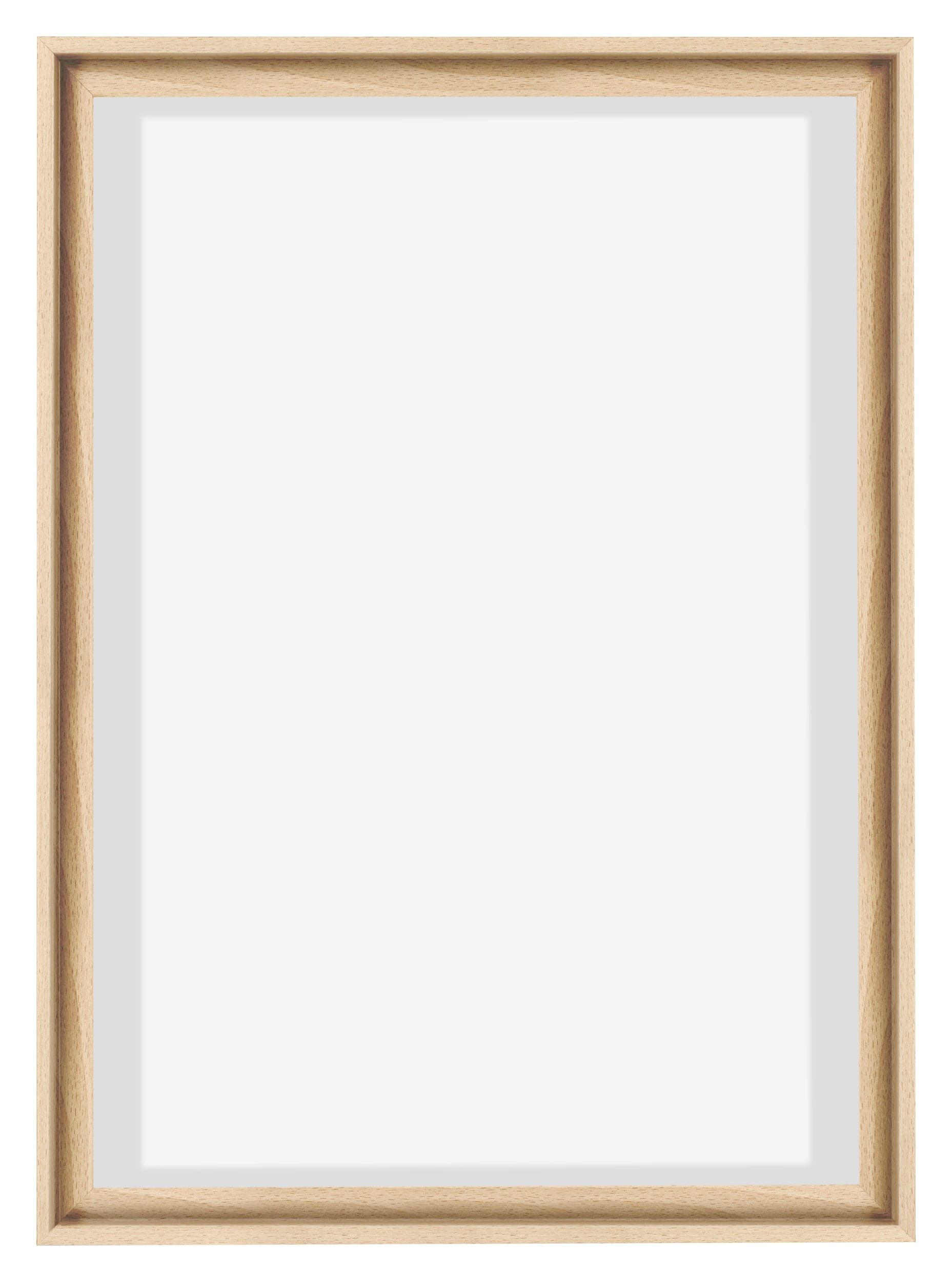 Lyon MDF Canvas Floater Frame 5 7 Beech Front | Yourdecoration.com
