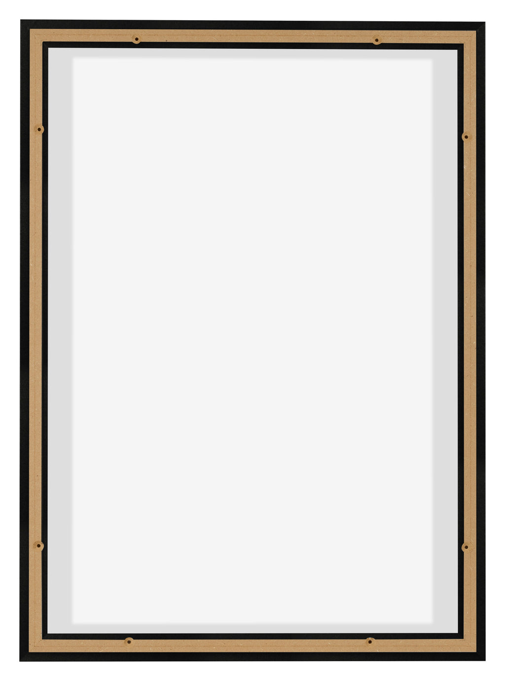 Lyon MDF Canvas Floater Frame 5 7 Black Matte Back | Yourdecoration.com