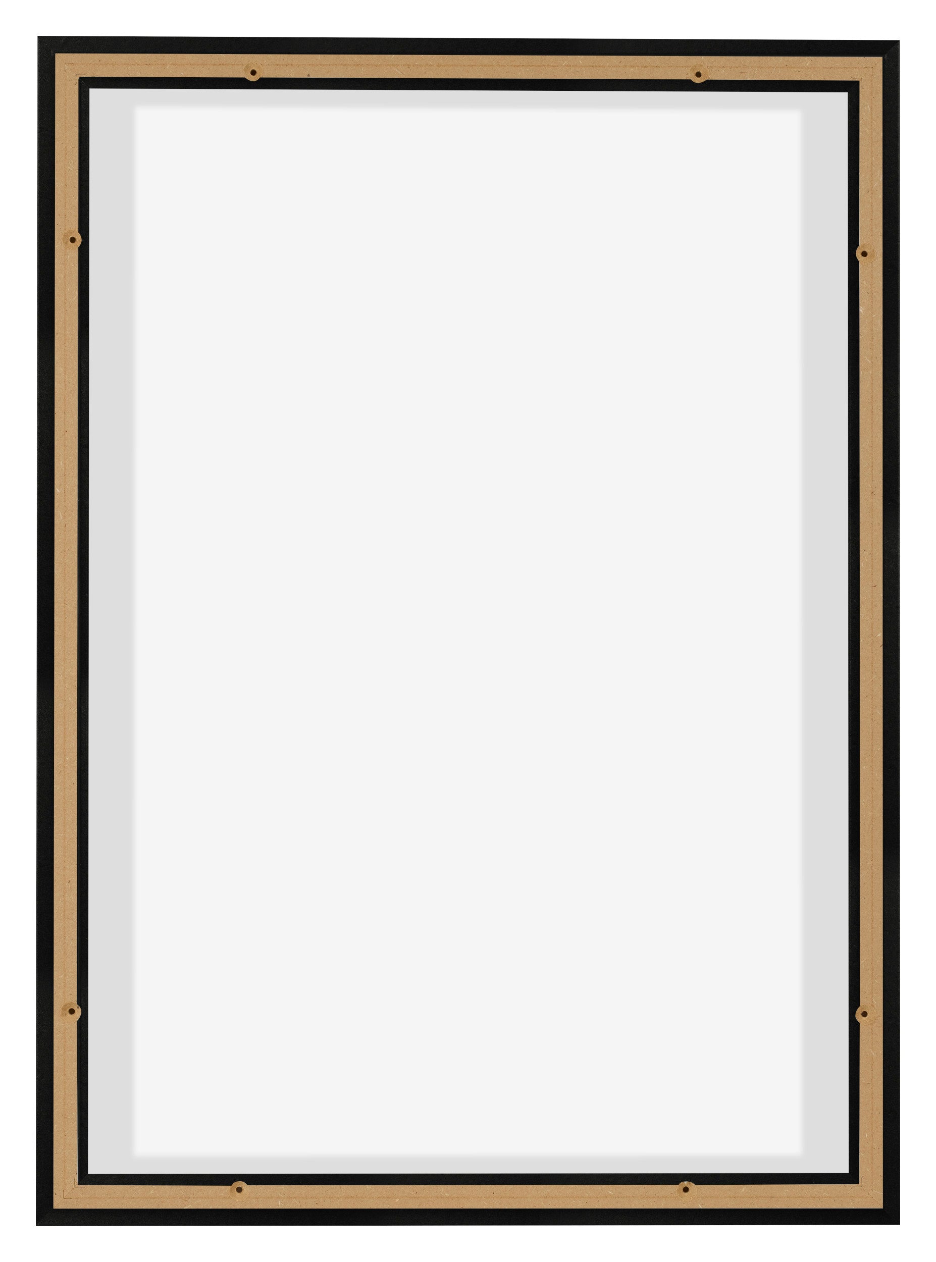 Lyon MDF Canvas Floater Frame 5 7 Black Matte Back | Yourdecoration.com