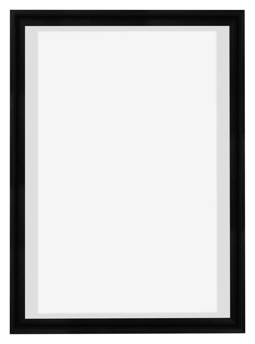 Lyon MDF Canvas Floater Frame 5 7 Black Matte Front | Yourdecoration.com