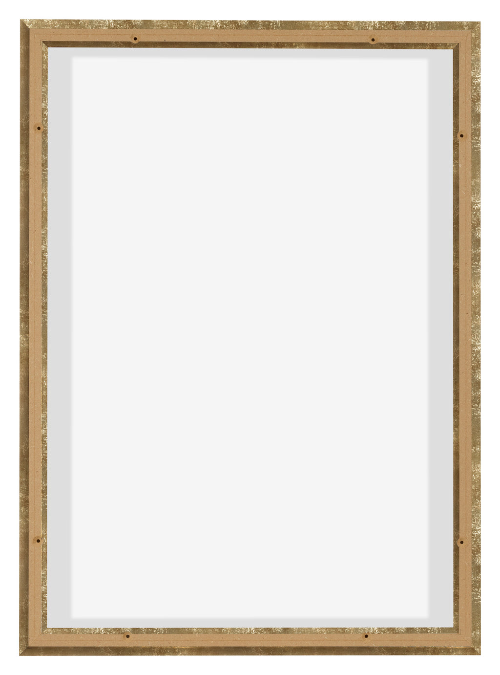 Lyon MDF Canvas Floater Frame 5 7 Gold Antique Back | Yourdecoration.com