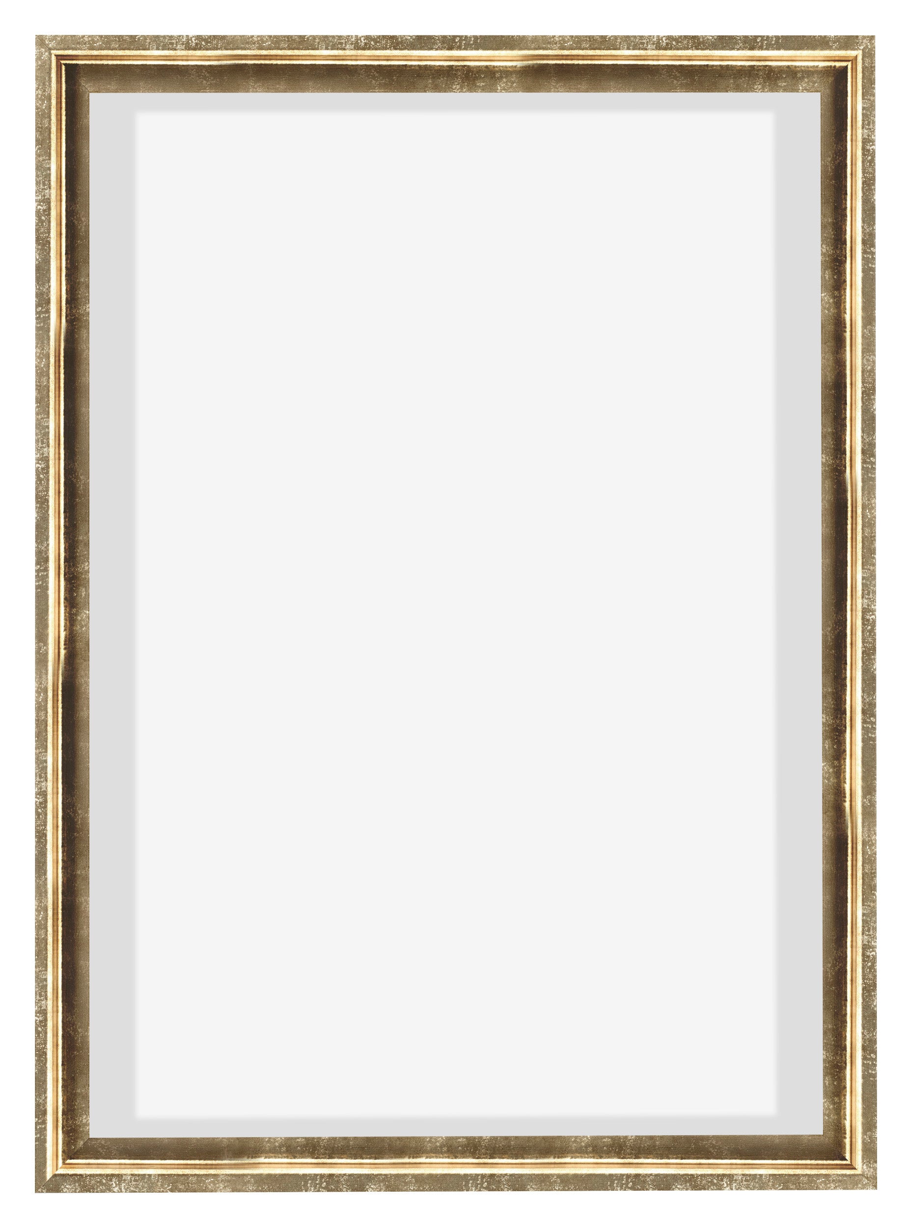 Lyon MDF Canvas Floater Frame 5 7 Gold Antique Front | Yourdecoration.com