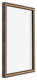 Lyon MDF Canvas Floater Frame 5 7 Oak Dark Back Oblique | Yourdecoration.com