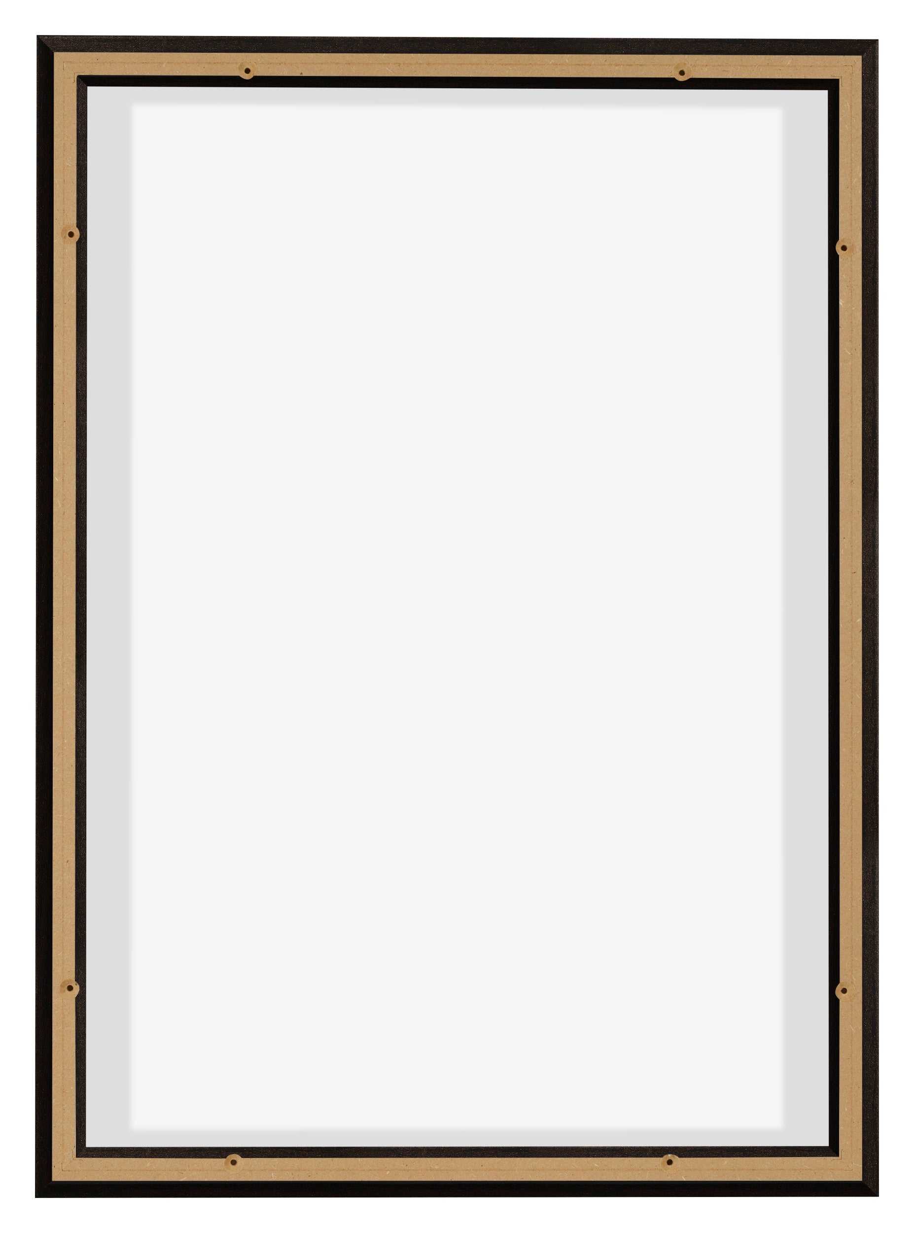 Lyon MDF Canvas Floater Frame 5 7 Oak Dark Back | Yourdecoration.com
